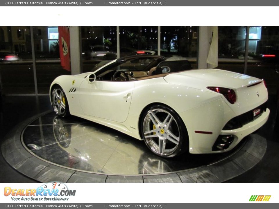 2011 Ferrari California Bianco Avus (White) / Brown Photo #12