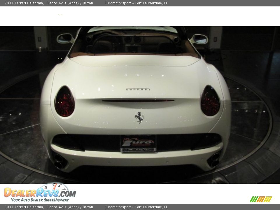 2011 Ferrari California Bianco Avus (White) / Brown Photo #13