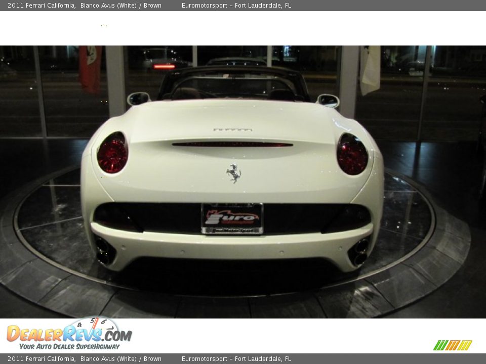 2011 Ferrari California Bianco Avus (White) / Brown Photo #14