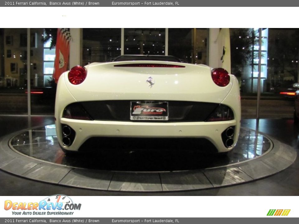 2011 Ferrari California Bianco Avus (White) / Brown Photo #15