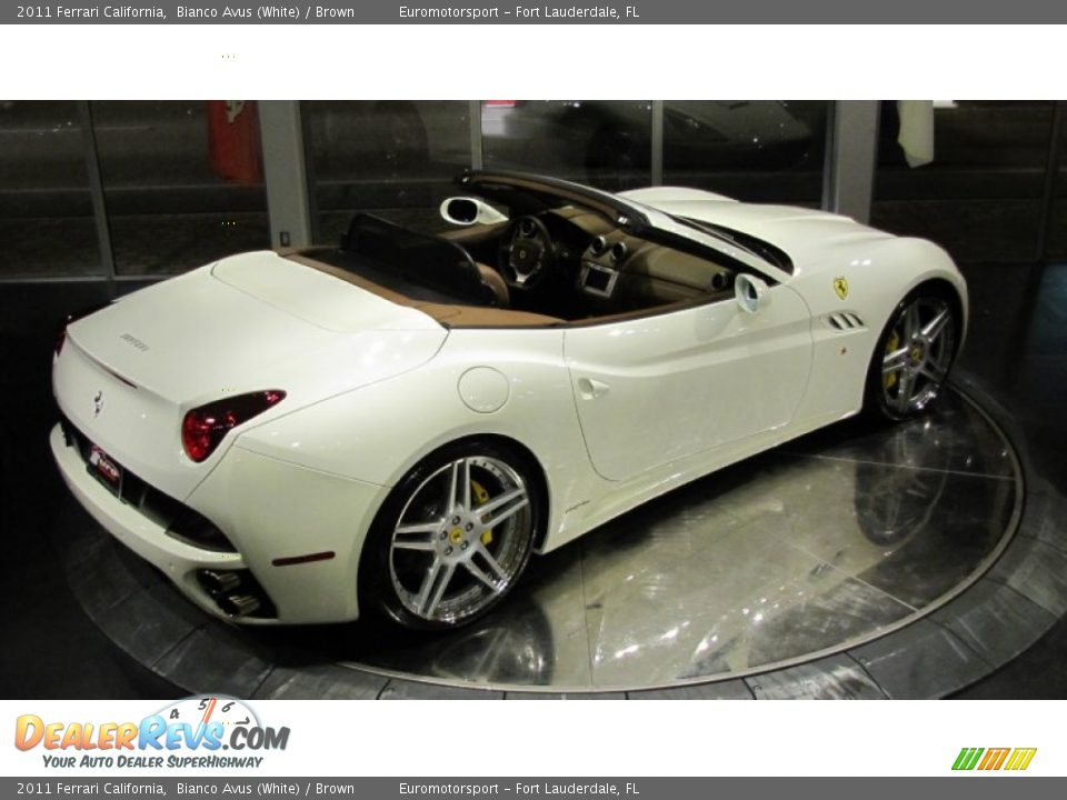 2011 Ferrari California Bianco Avus (White) / Brown Photo #16