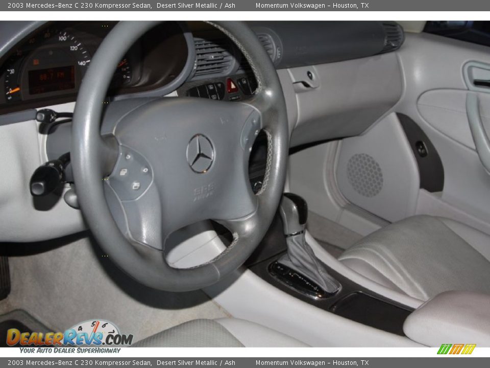 2003 Mercedes-Benz C 230 Kompressor Sedan Desert Silver Metallic / Ash Photo #7