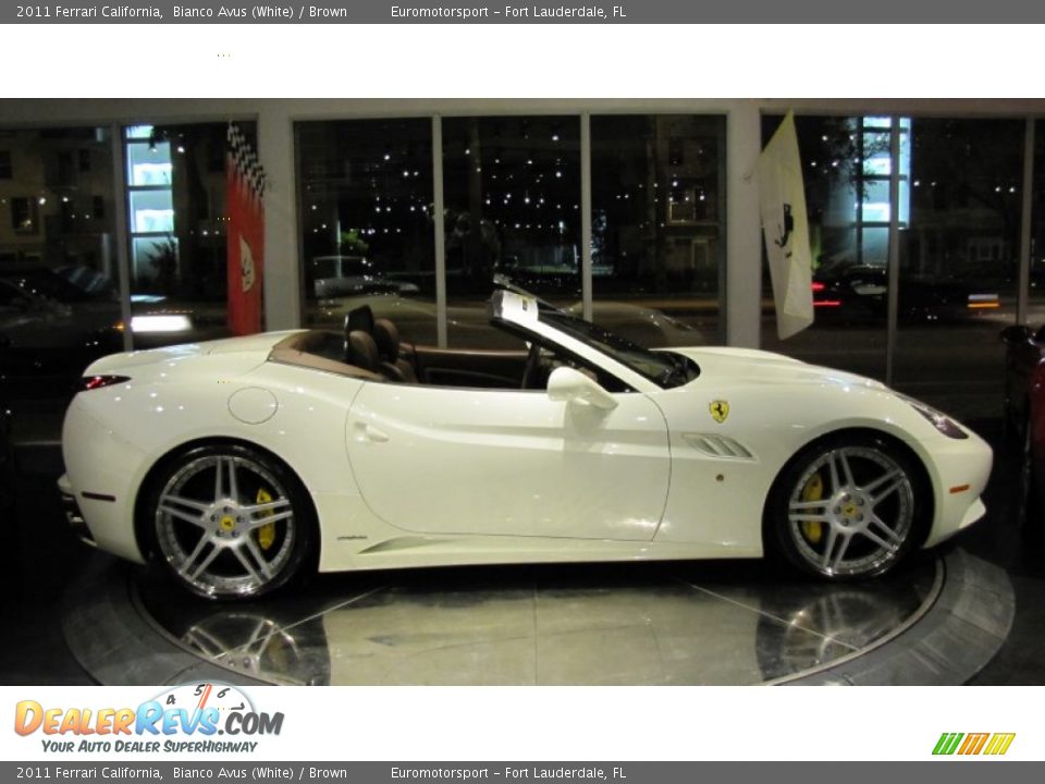 2011 Ferrari California Bianco Avus (White) / Brown Photo #19