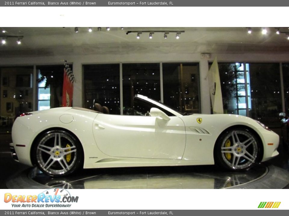 2011 Ferrari California Bianco Avus (White) / Brown Photo #20