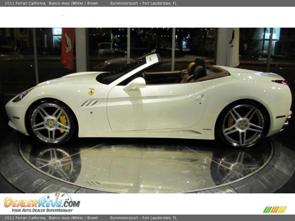 2011 Ferrari California Bianco Avus (White) / Brown Photo #23