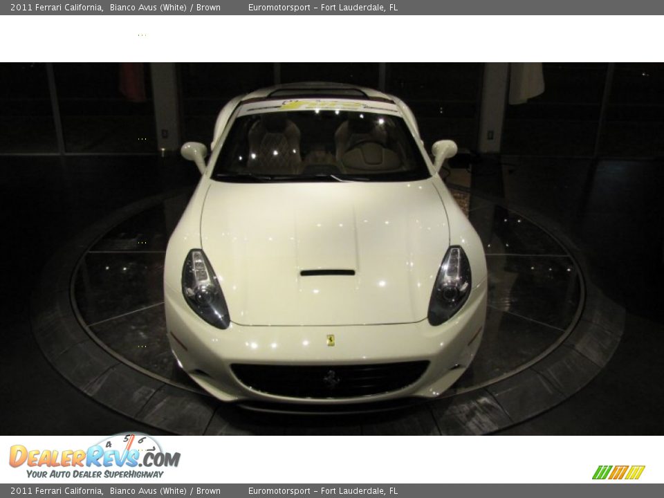 2011 Ferrari California Bianco Avus (White) / Brown Photo #24
