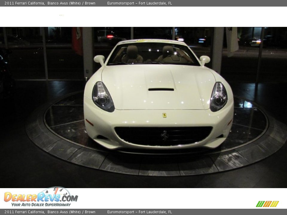 2011 Ferrari California Bianco Avus (White) / Brown Photo #25