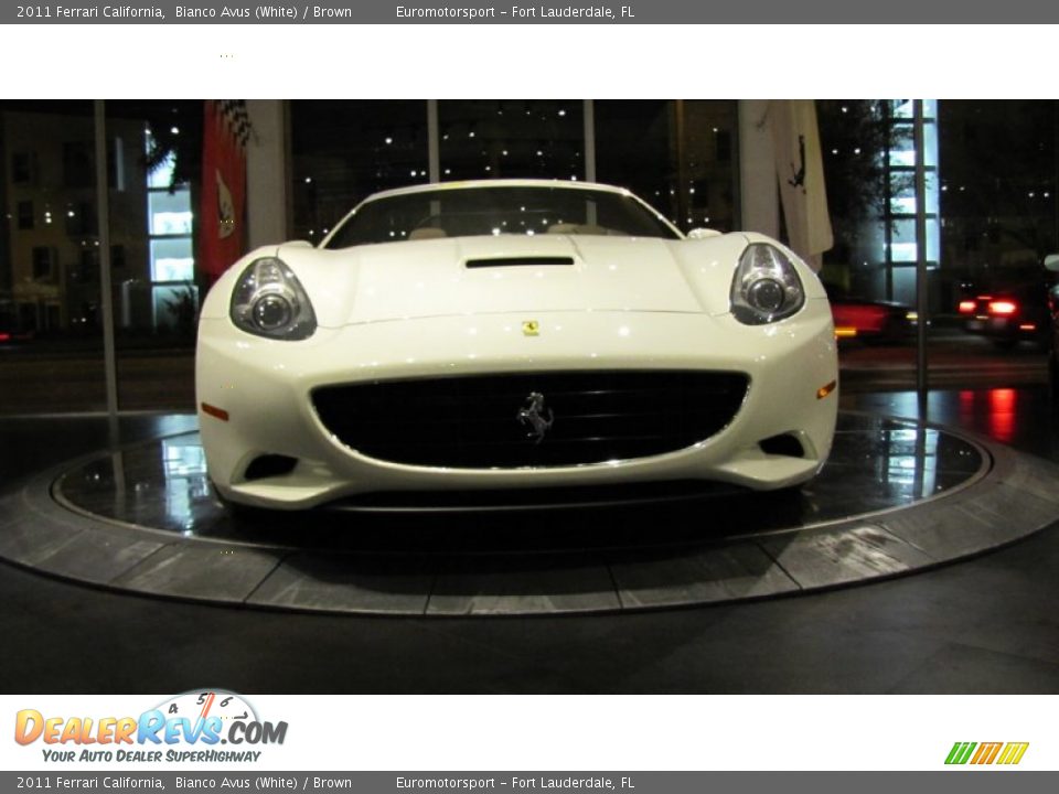 2011 Ferrari California Bianco Avus (White) / Brown Photo #26
