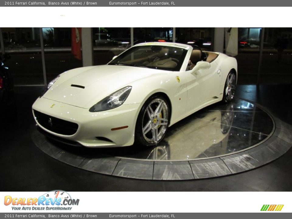 2011 Ferrari California Bianco Avus (White) / Brown Photo #27