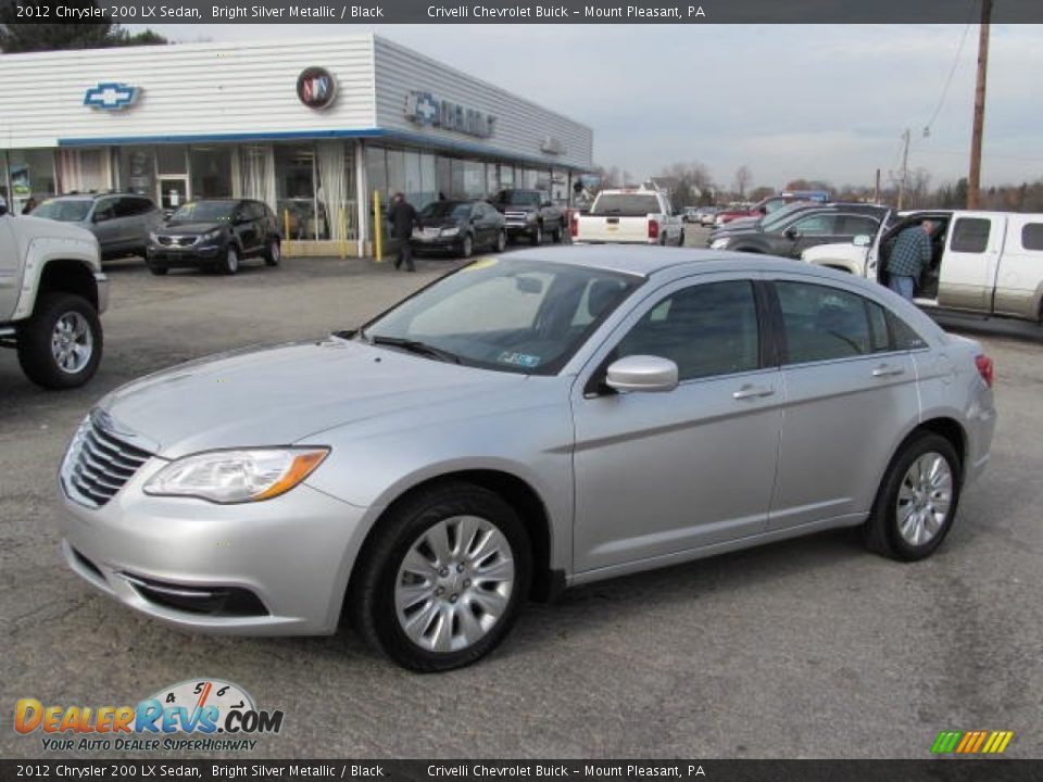 2012 Chrysler 200 LX Sedan Bright Silver Metallic / Black Photo #1