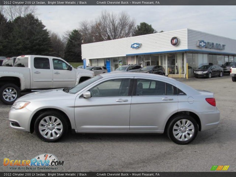 2012 Chrysler 200 LX Sedan Bright Silver Metallic / Black Photo #2