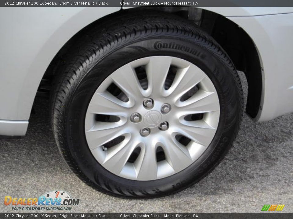 2012 Chrysler 200 LX Sedan Bright Silver Metallic / Black Photo #3