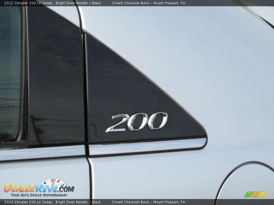2012 Chrysler 200 LX Sedan Bright Silver Metallic / Black Photo #4