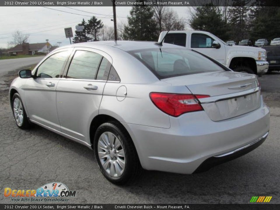 2012 Chrysler 200 LX Sedan Bright Silver Metallic / Black Photo #5