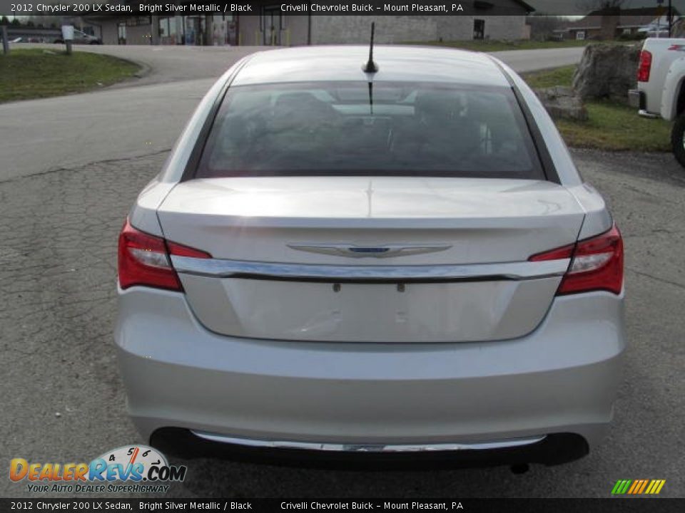 2012 Chrysler 200 LX Sedan Bright Silver Metallic / Black Photo #6