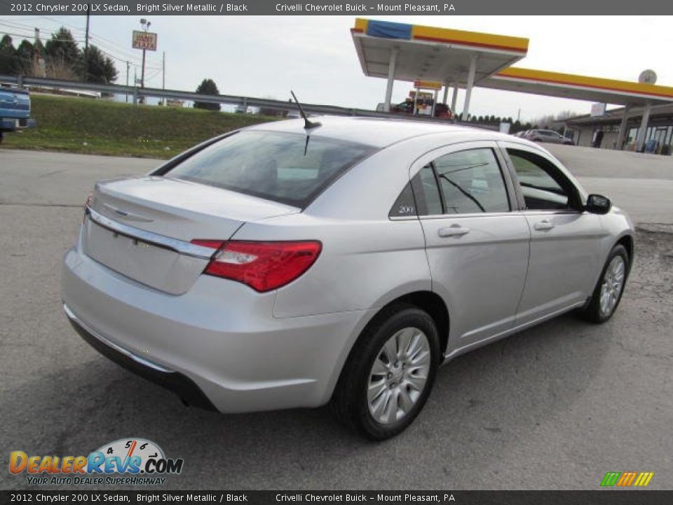 2012 Chrysler 200 LX Sedan Bright Silver Metallic / Black Photo #7