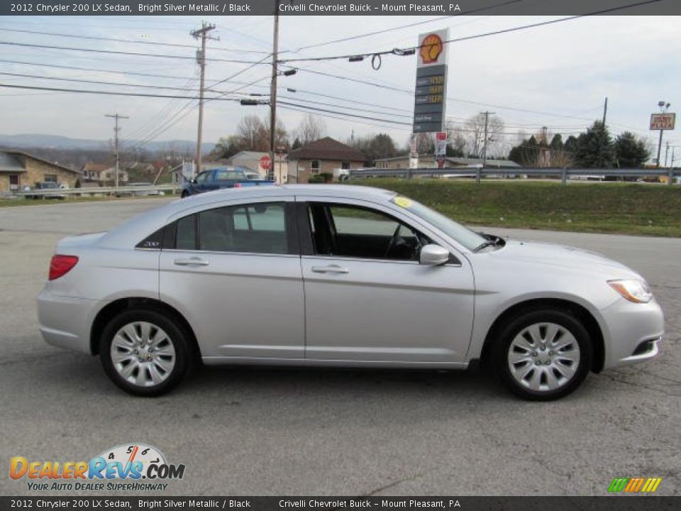 2012 Chrysler 200 LX Sedan Bright Silver Metallic / Black Photo #8