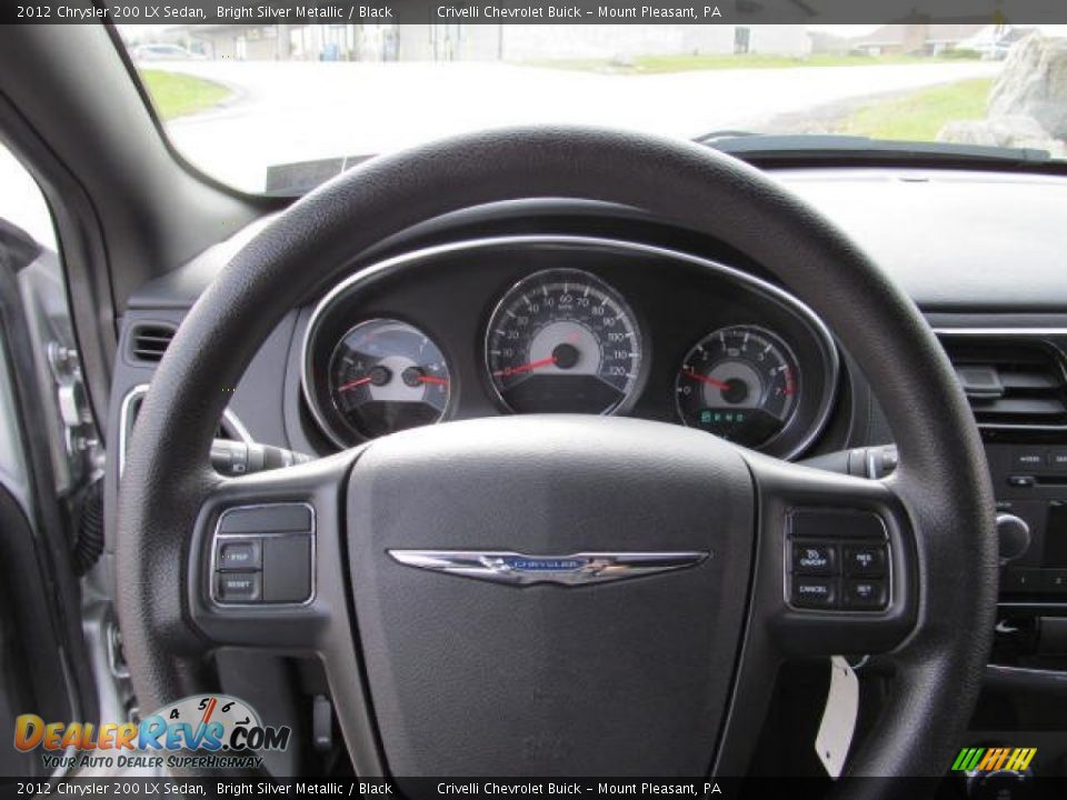 2012 Chrysler 200 LX Sedan Bright Silver Metallic / Black Photo #16
