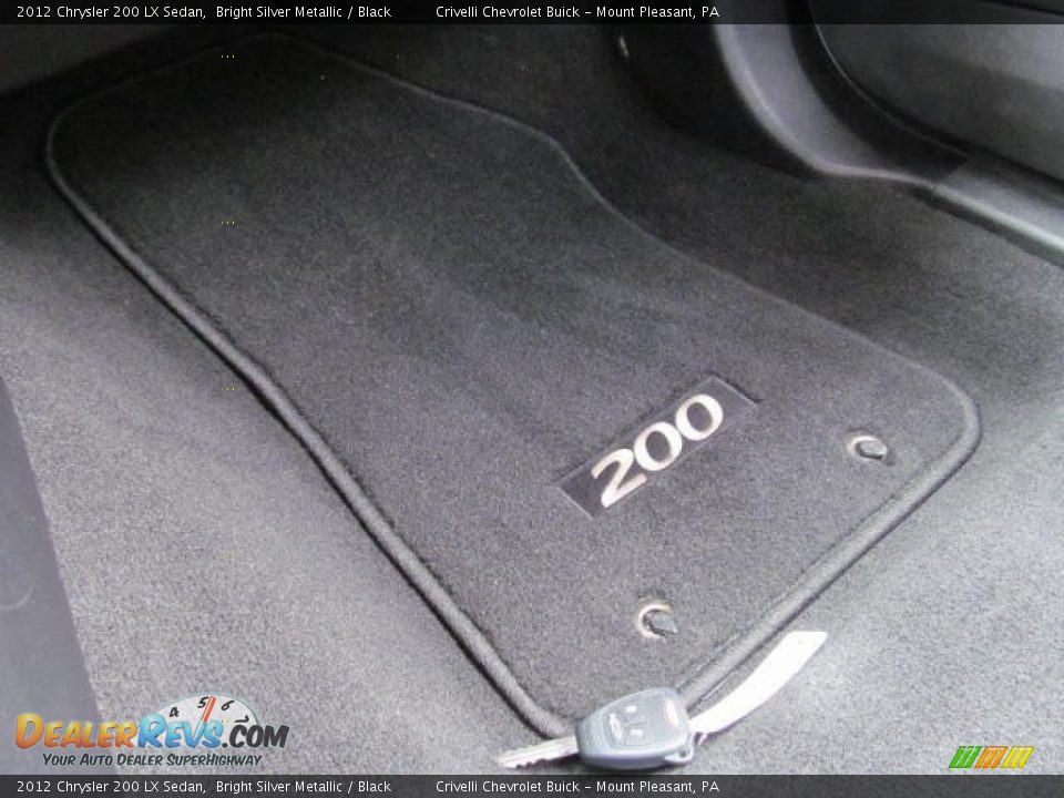 2012 Chrysler 200 LX Sedan Bright Silver Metallic / Black Photo #17