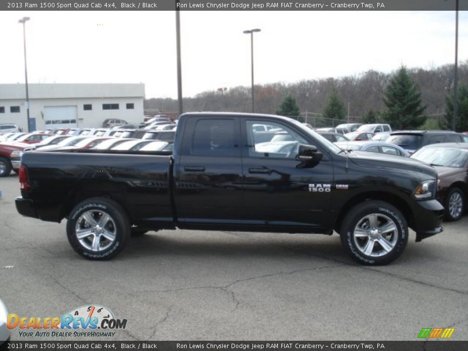 2013 Ram 1500 Sport Quad Cab 4x4 Black / Black Photo #5