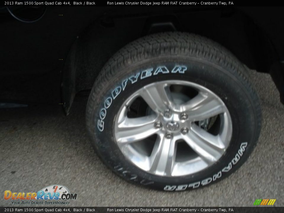 2013 Ram 1500 Sport Quad Cab 4x4 Black / Black Photo #9