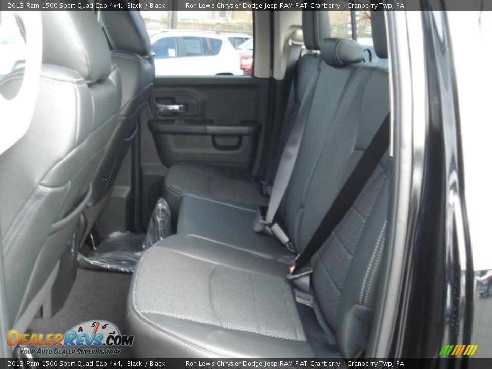 Rear Seat of 2013 Ram 1500 Sport Quad Cab 4x4 Photo #13