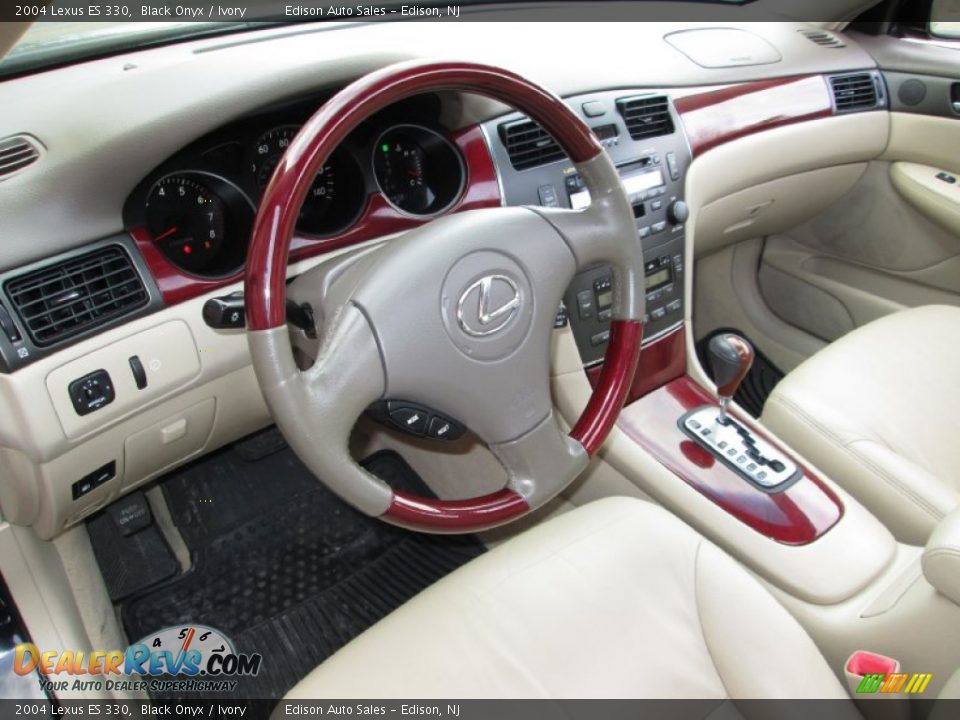 2004 Lexus ES 330 Black Onyx / Ivory Photo #15