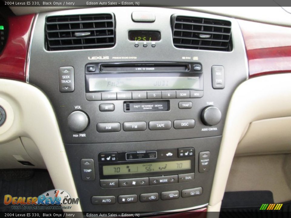 2004 Lexus ES 330 Black Onyx / Ivory Photo #20
