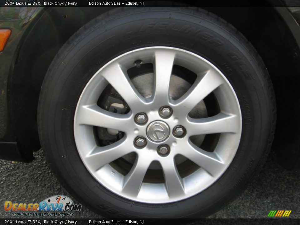 2004 Lexus ES 330 Black Onyx / Ivory Photo #33