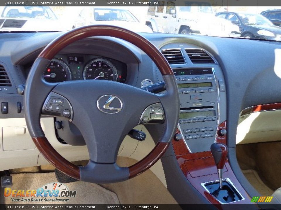 2011 Lexus ES 350 Starfire White Pearl / Parchment Photo #6