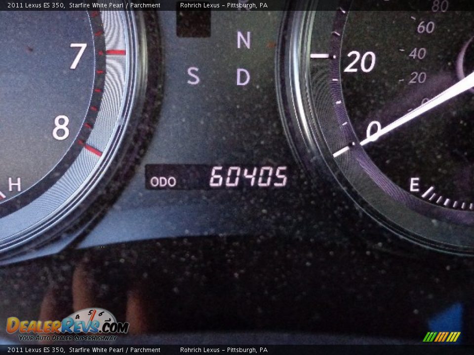 2011 Lexus ES 350 Starfire White Pearl / Parchment Photo #8