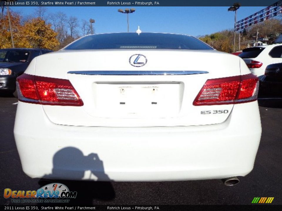 2011 Lexus ES 350 Starfire White Pearl / Parchment Photo #10