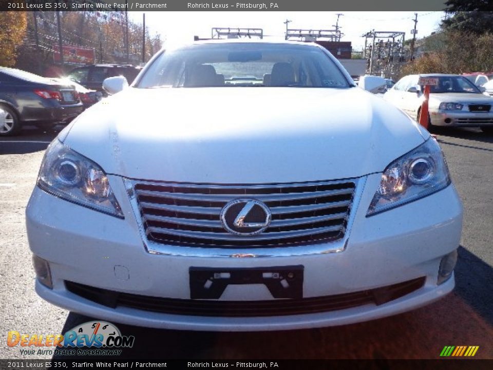 2011 Lexus ES 350 Starfire White Pearl / Parchment Photo #13