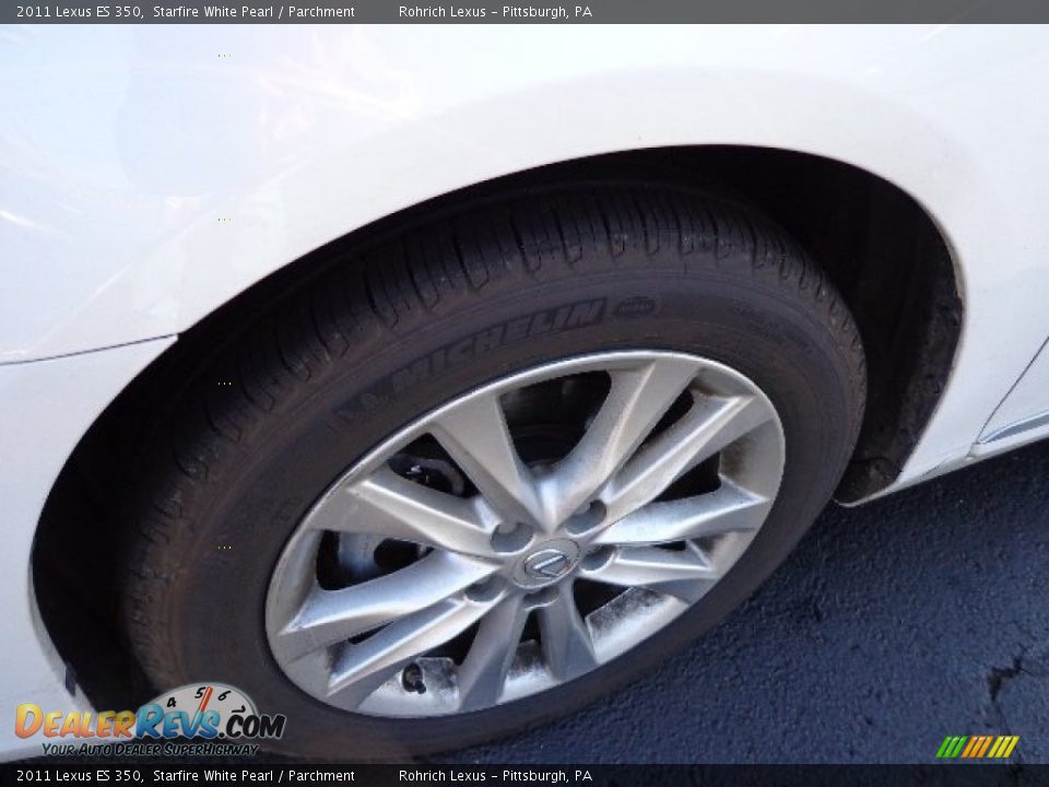 2011 Lexus ES 350 Starfire White Pearl / Parchment Photo #14