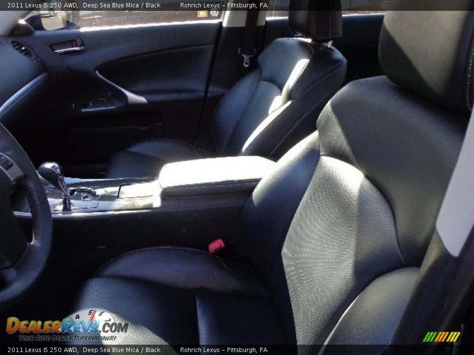 2011 Lexus IS 250 AWD Deep Sea Blue Mica / Black Photo #4