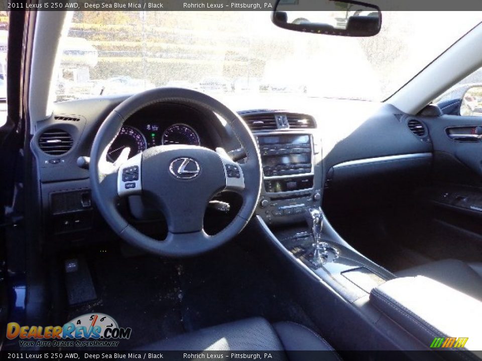 2011 Lexus IS 250 AWD Deep Sea Blue Mica / Black Photo #6