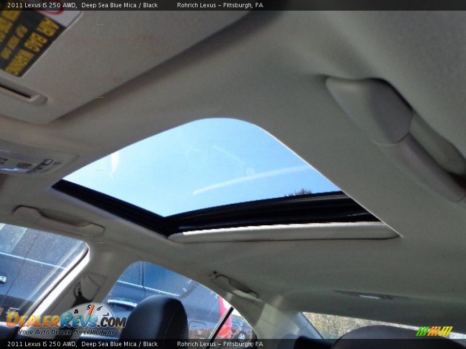 2011 Lexus IS 250 AWD Deep Sea Blue Mica / Black Photo #7