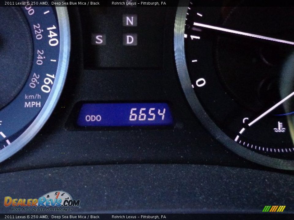 2011 Lexus IS 250 AWD Deep Sea Blue Mica / Black Photo #8