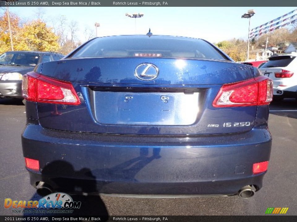 2011 Lexus IS 250 AWD Deep Sea Blue Mica / Black Photo #10