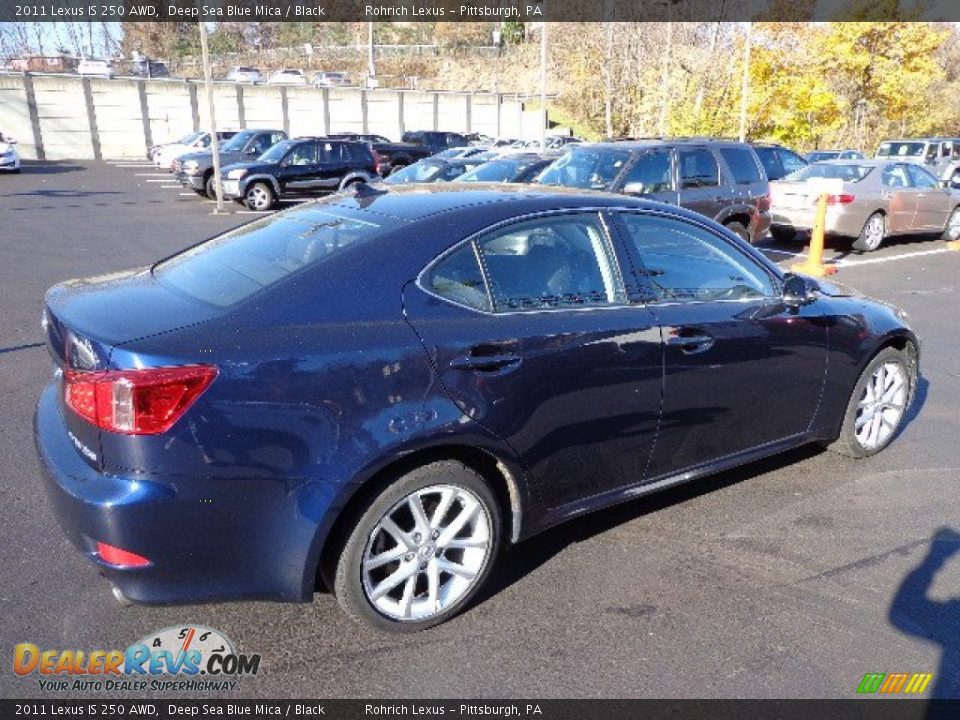 2011 Lexus IS 250 AWD Deep Sea Blue Mica / Black Photo #11