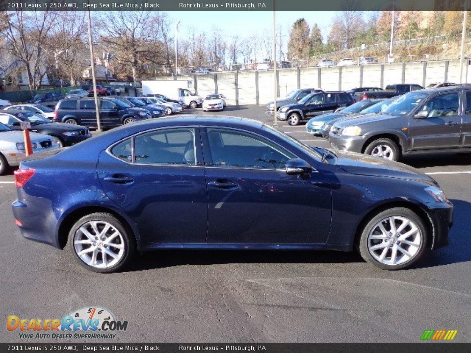 2011 Lexus IS 250 AWD Deep Sea Blue Mica / Black Photo #12