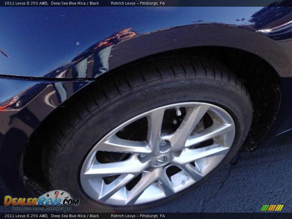 2011 Lexus IS 250 AWD Deep Sea Blue Mica / Black Photo #14