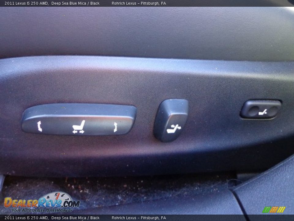 2011 Lexus IS 250 AWD Deep Sea Blue Mica / Black Photo #17
