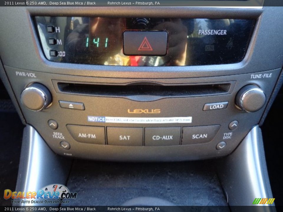 2011 Lexus IS 250 AWD Deep Sea Blue Mica / Black Photo #19