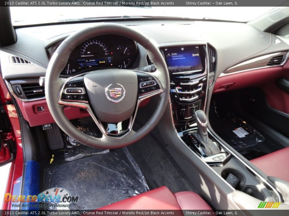 Morello Red Jet Black Accents Interior 2013 Cadillac Ats