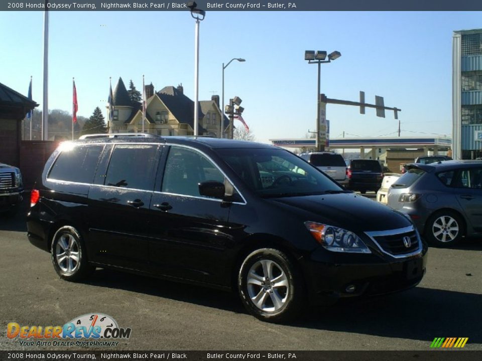 2008 Honda Odyssey Touring Nighthawk Black Pearl / Black Photo #4