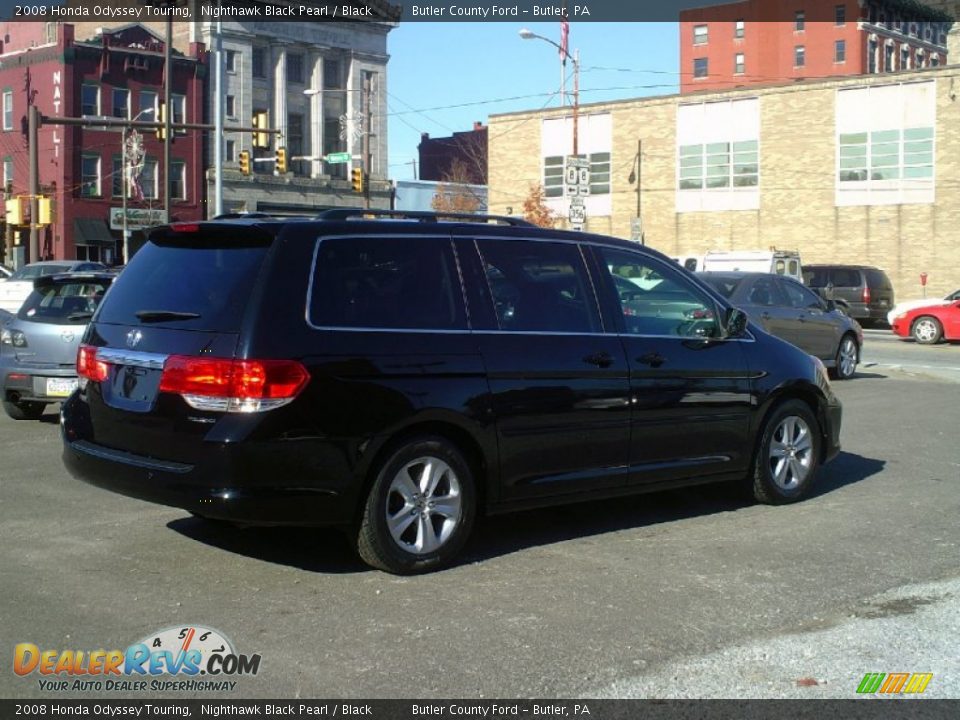 2008 Honda Odyssey Touring Nighthawk Black Pearl / Black Photo #6