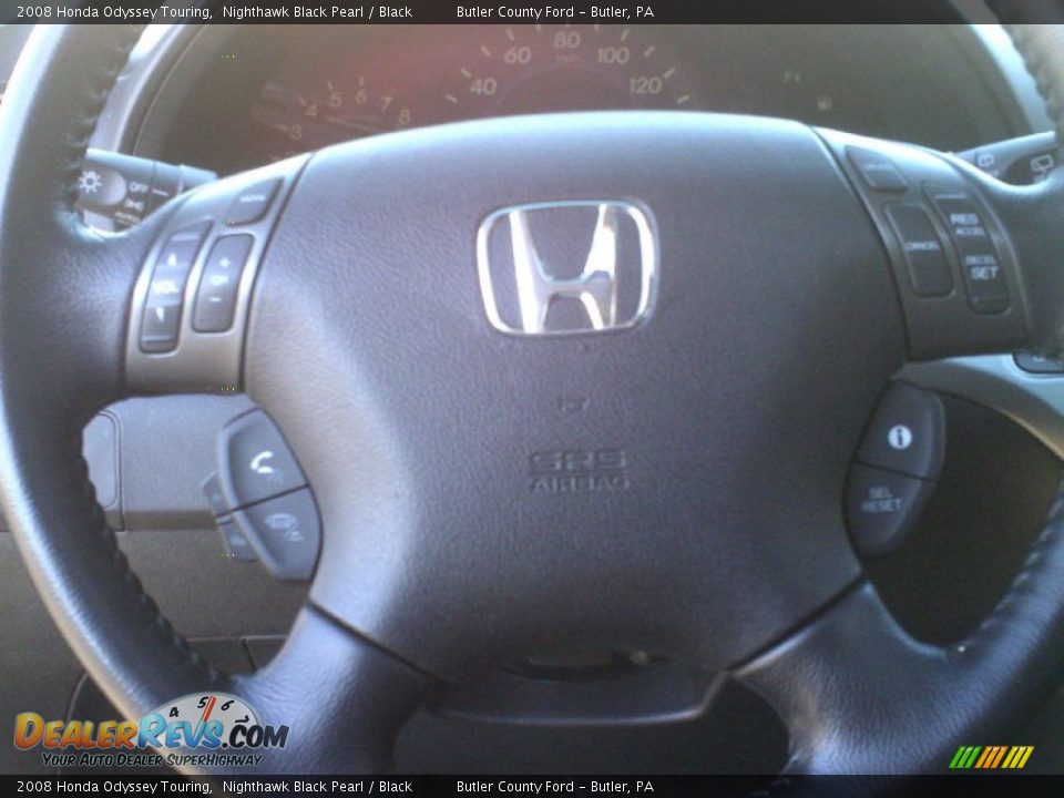 2008 Honda Odyssey Touring Nighthawk Black Pearl / Black Photo #18