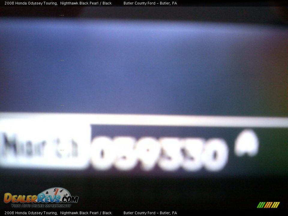 2008 Honda Odyssey Touring Nighthawk Black Pearl / Black Photo #20