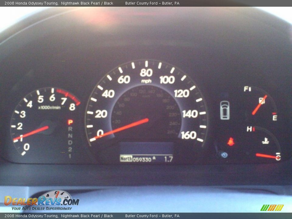 2008 Honda Odyssey Touring Nighthawk Black Pearl / Black Photo #21